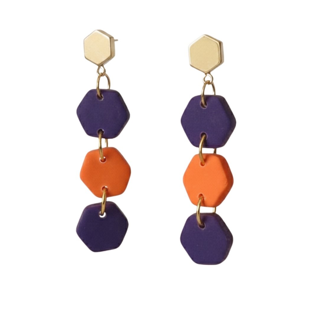 Sweet Tree Coco, handcrafted polymer clay earrings