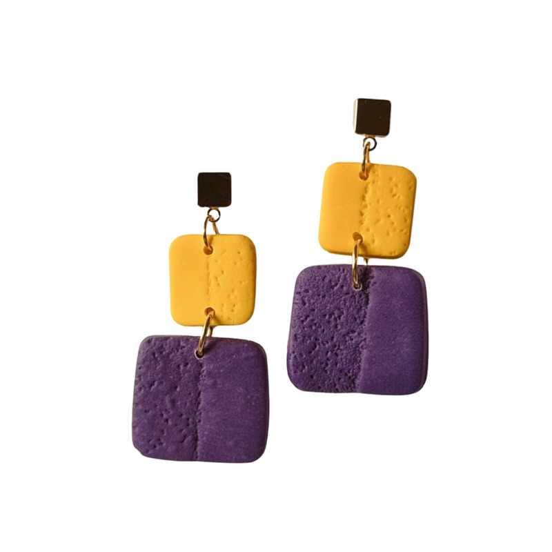 Sweet Tree Leah, handcrafted polymer clay earrings