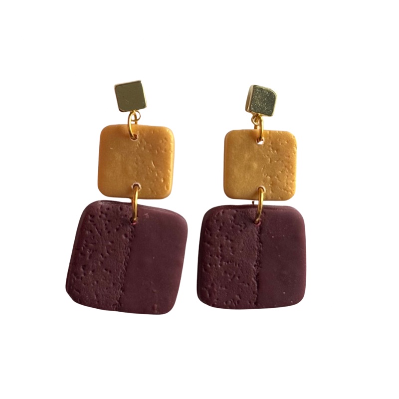Sweet Tree Leah, handcrafted polymer clay earrings