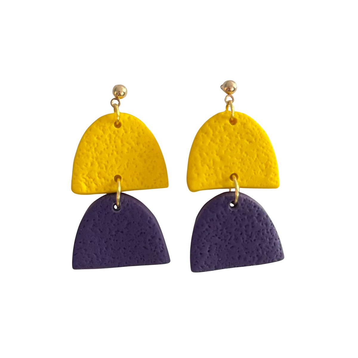 Sweet Tree Hazel, handcrafted polymer clay earrings