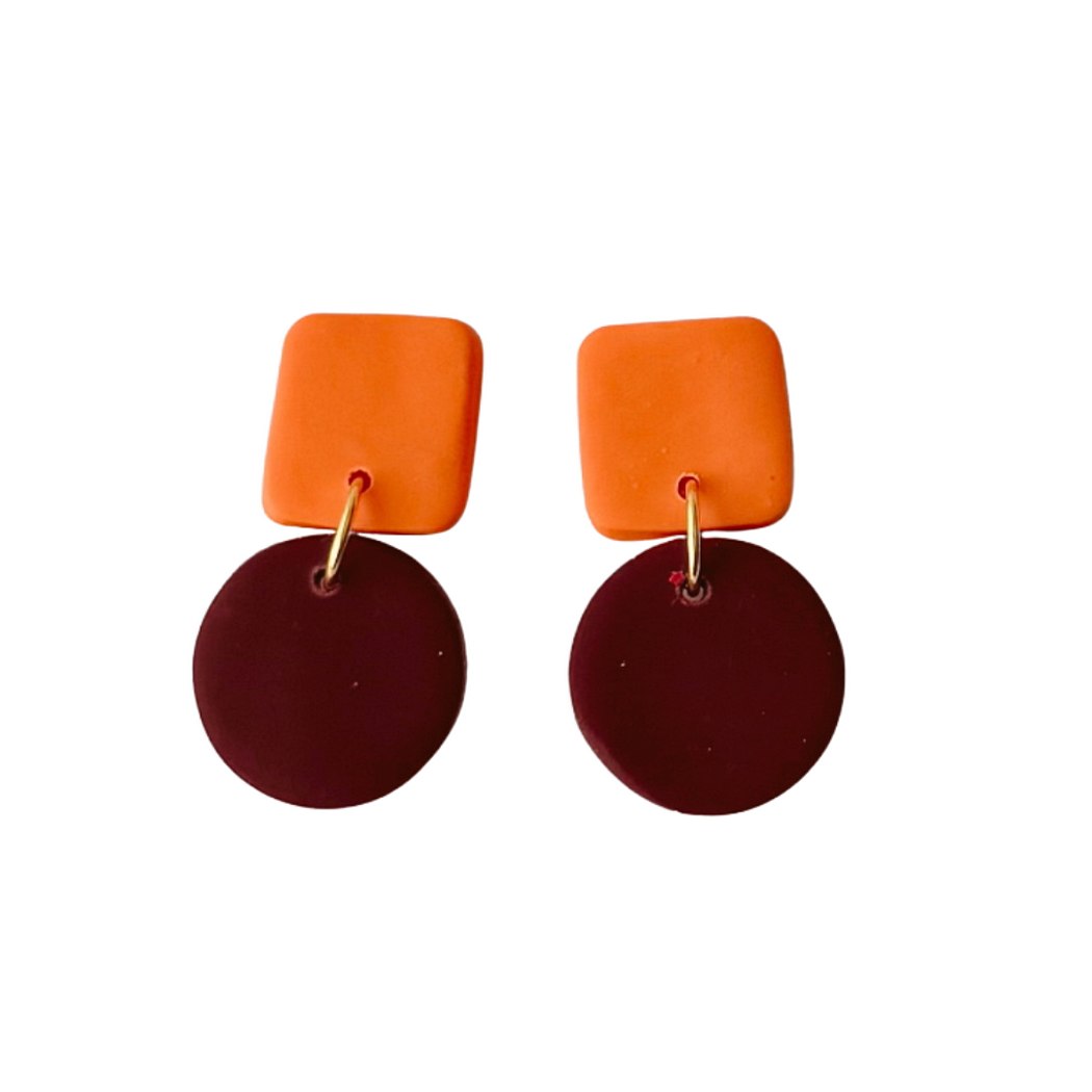 Sweet Tree Emelyn, handcrafted polymer clay earrings