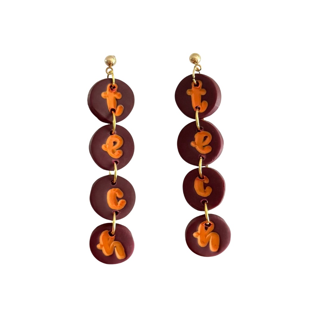 Sweet Tree Darla, handcrafted polymer clay earrings