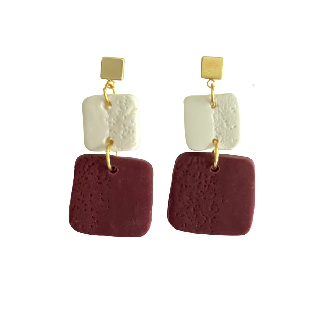 Sweet Tree Leah, handcrafted polymer clay earrings