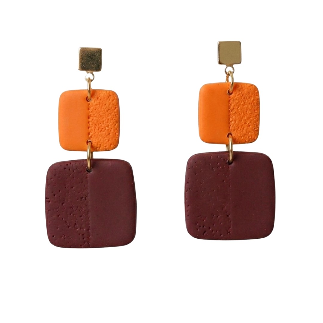 Sweet Tree Leah, handcrafted polymer clay earrings