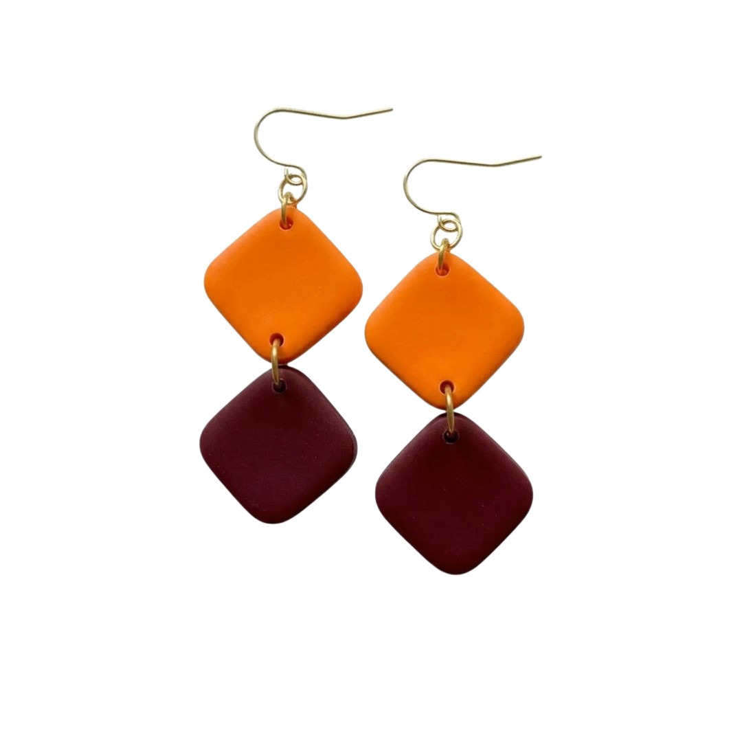 Sweet Tree Ellison, handcrafted polymer clay earrings