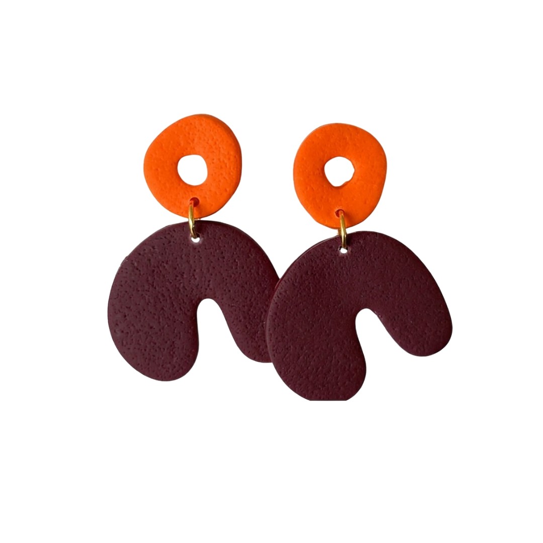 Sweet Tree Cadee, handcrafted polymer clay earrings