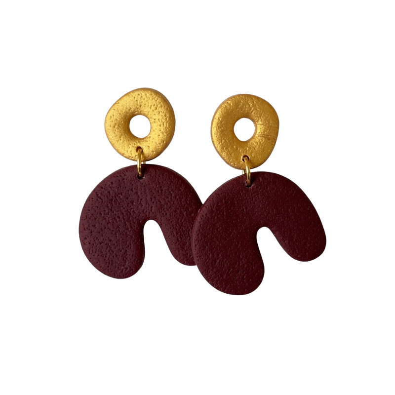 Sweet Tree Cadee, handcrafted polymer clay earrings