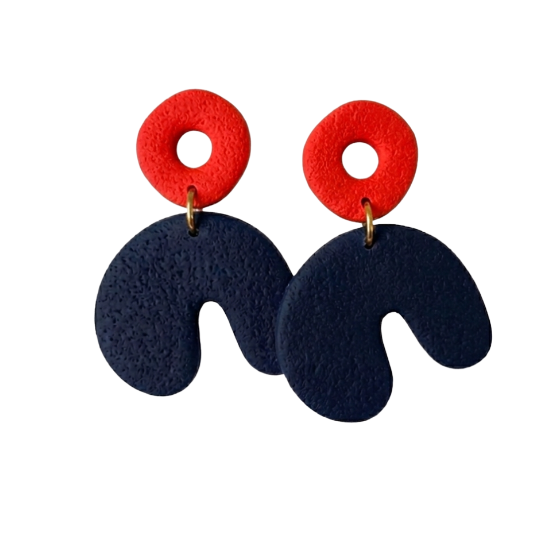 Sweet Tree Cadee, handcrafted polymer clay earrings