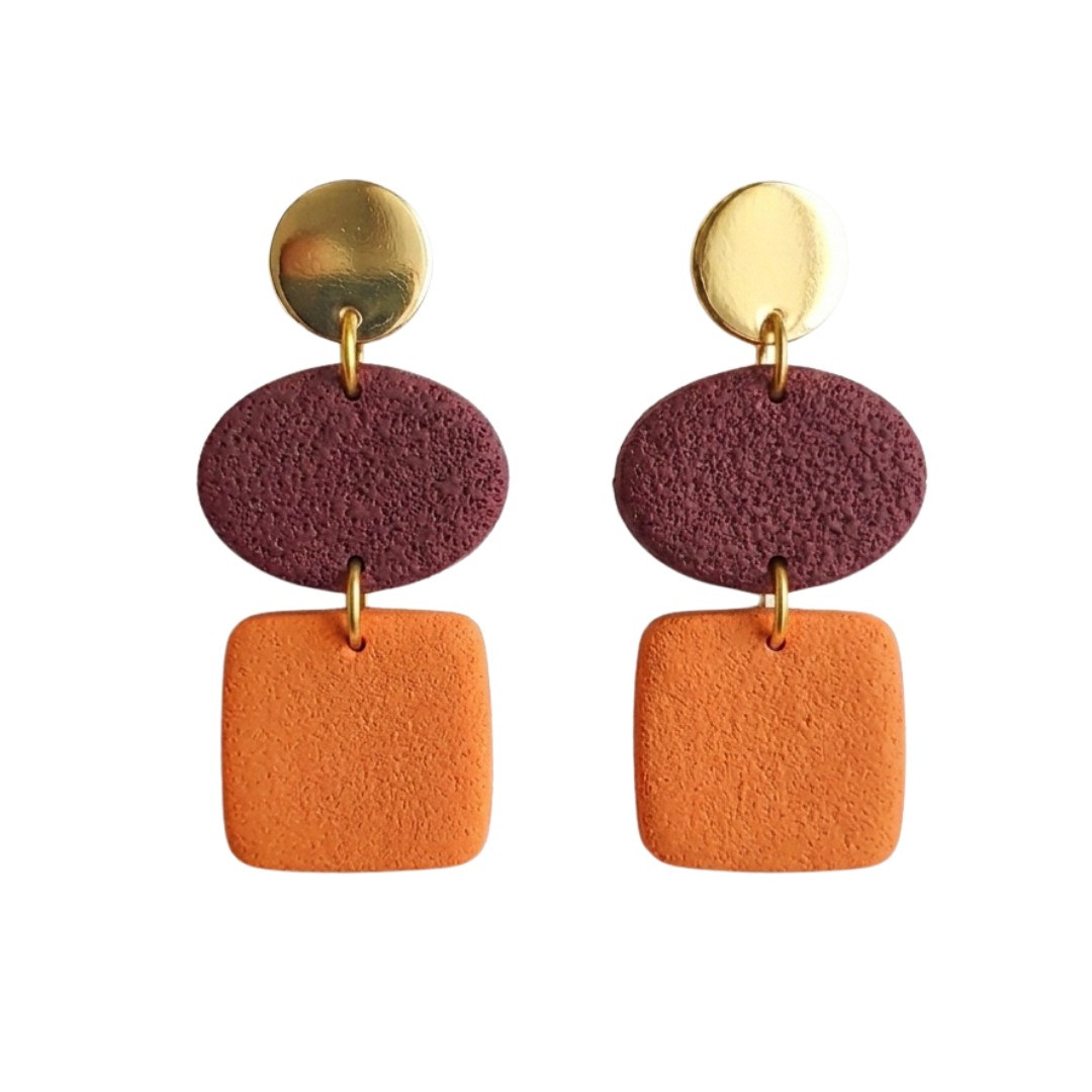 Sweet Tree Ann, handcrafted polymer clay earrings