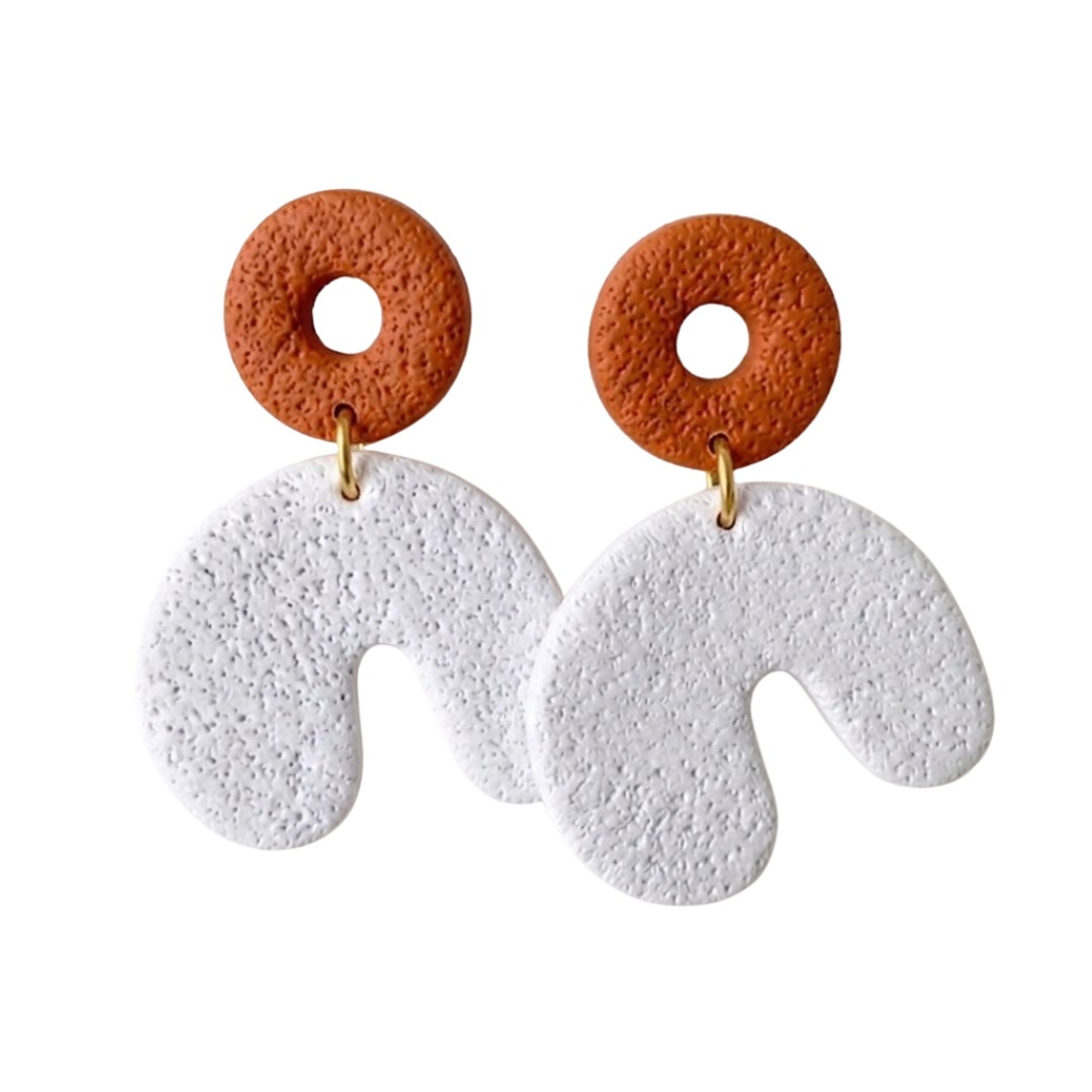 Sweet Tree Cadee, handcrafted polymer clay earrings