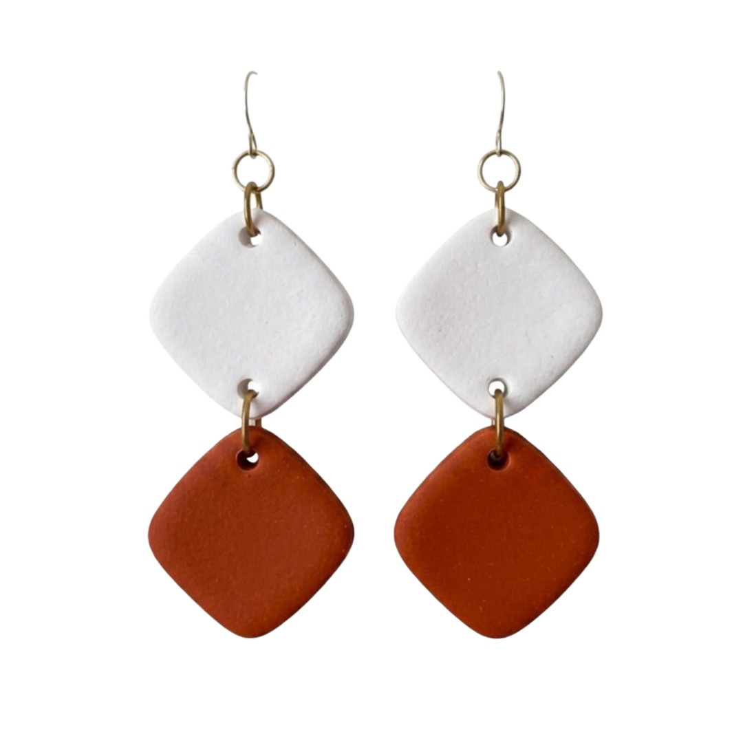 Sweet Tree Ellison, handcrafted polymer clay earrings