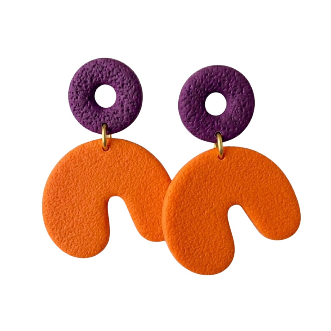 Sweet Tree Cadee, handcrafted polymer clay earrings