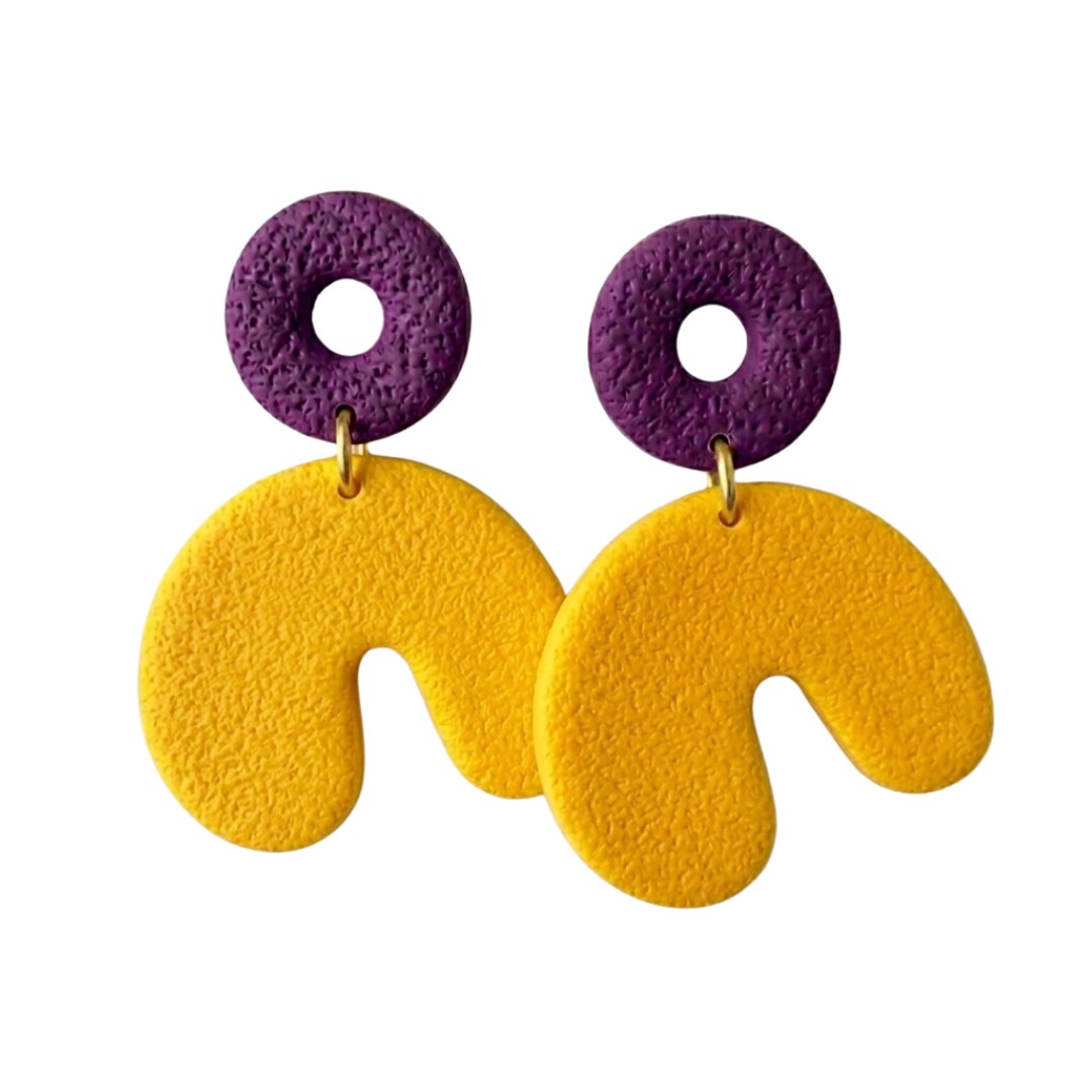 Sweet Tree Cadee, handcrafted polymer clay earrings