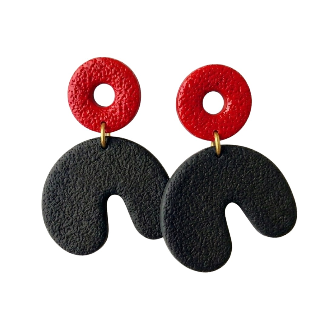 Sweet Tree Cadee, handcrafted polymer clay earrings