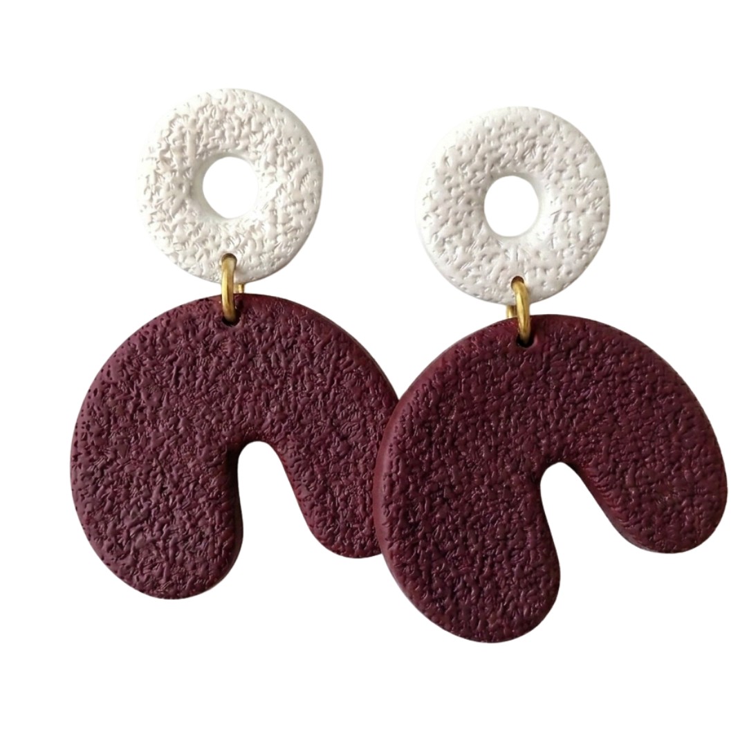 Sweet Tree Cadee, handcrafted polymer clay earrings