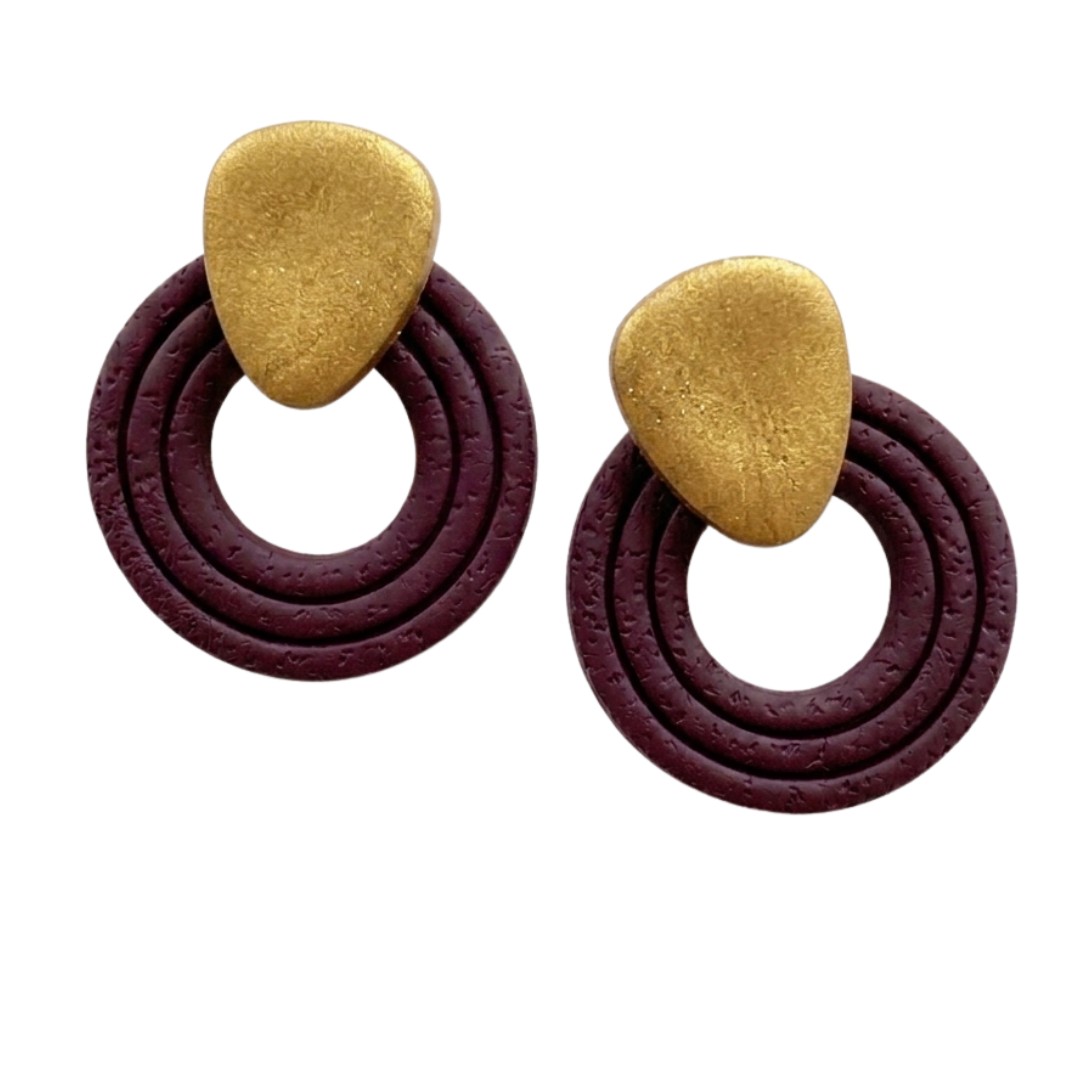 Sweet Tree Presley, handcrafted polymer clay earrings