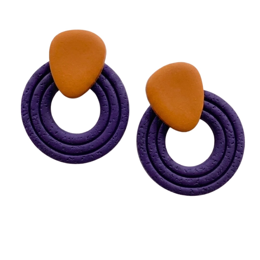 Sweet Tree Presley, handcrafted polymer clay earrings