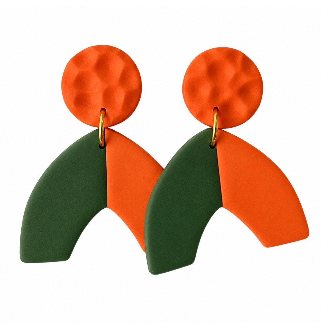 Orange and Forest Green