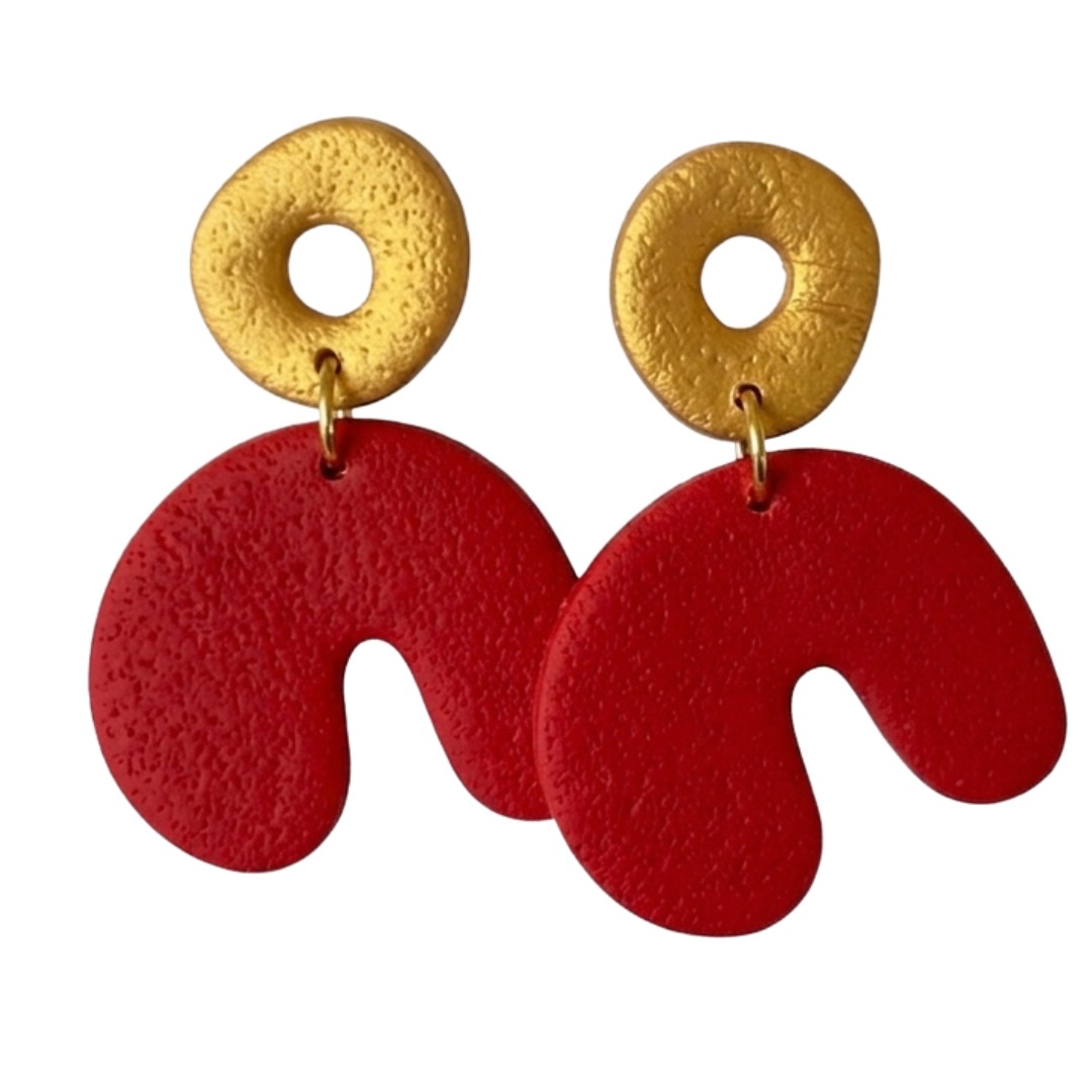Sweet Tree Cadee, handcrafted polymer clay earrings