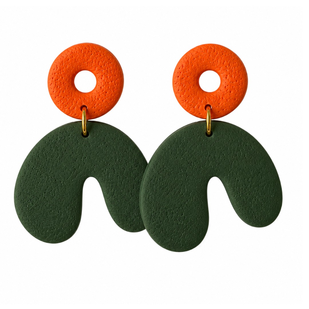 Sweet Tree Cadee, handcrafted polymer clay earrings