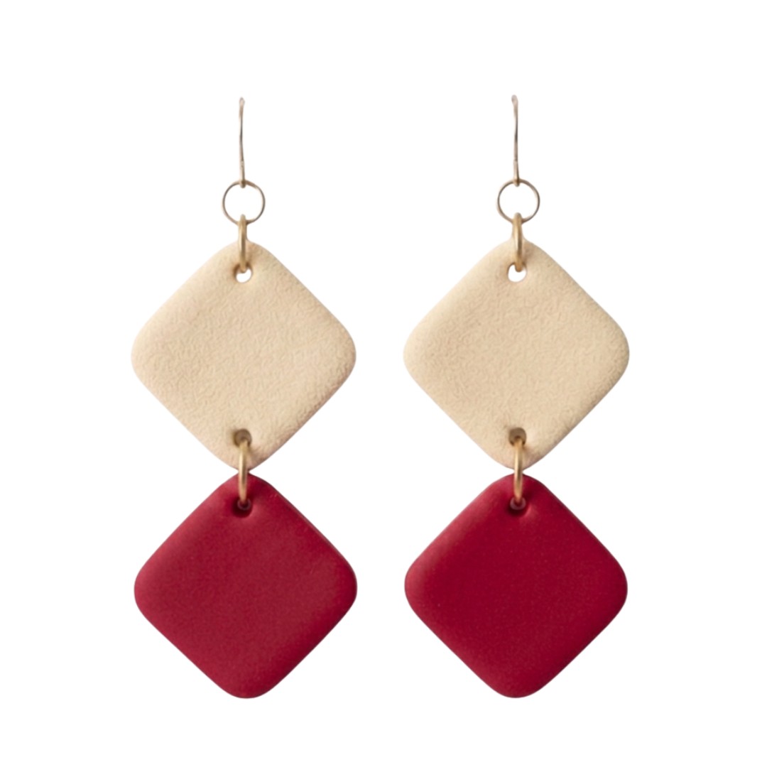 Sweet Tree Ellison, handcrafted polymer clay earrings