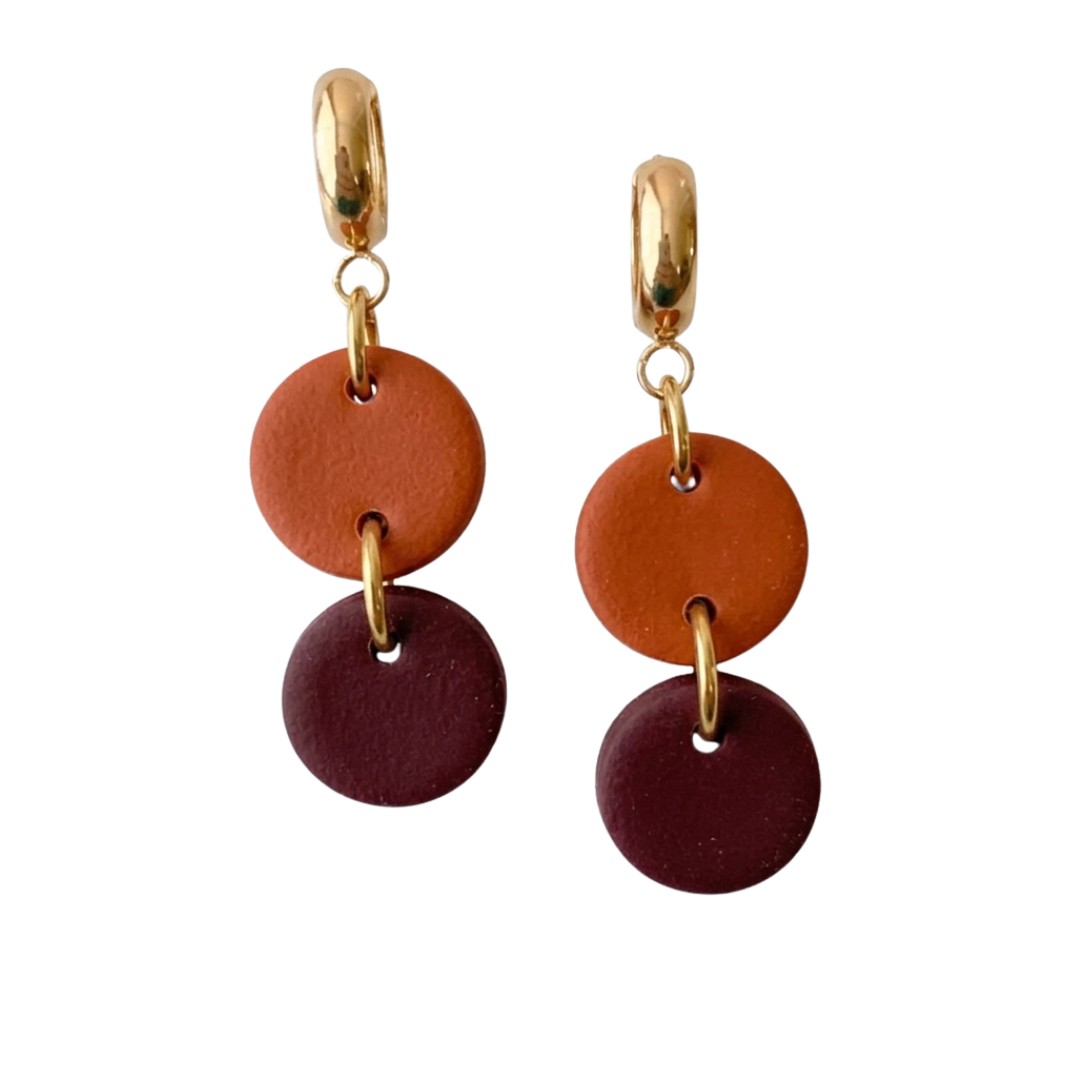 Burnt Orange + Maroon