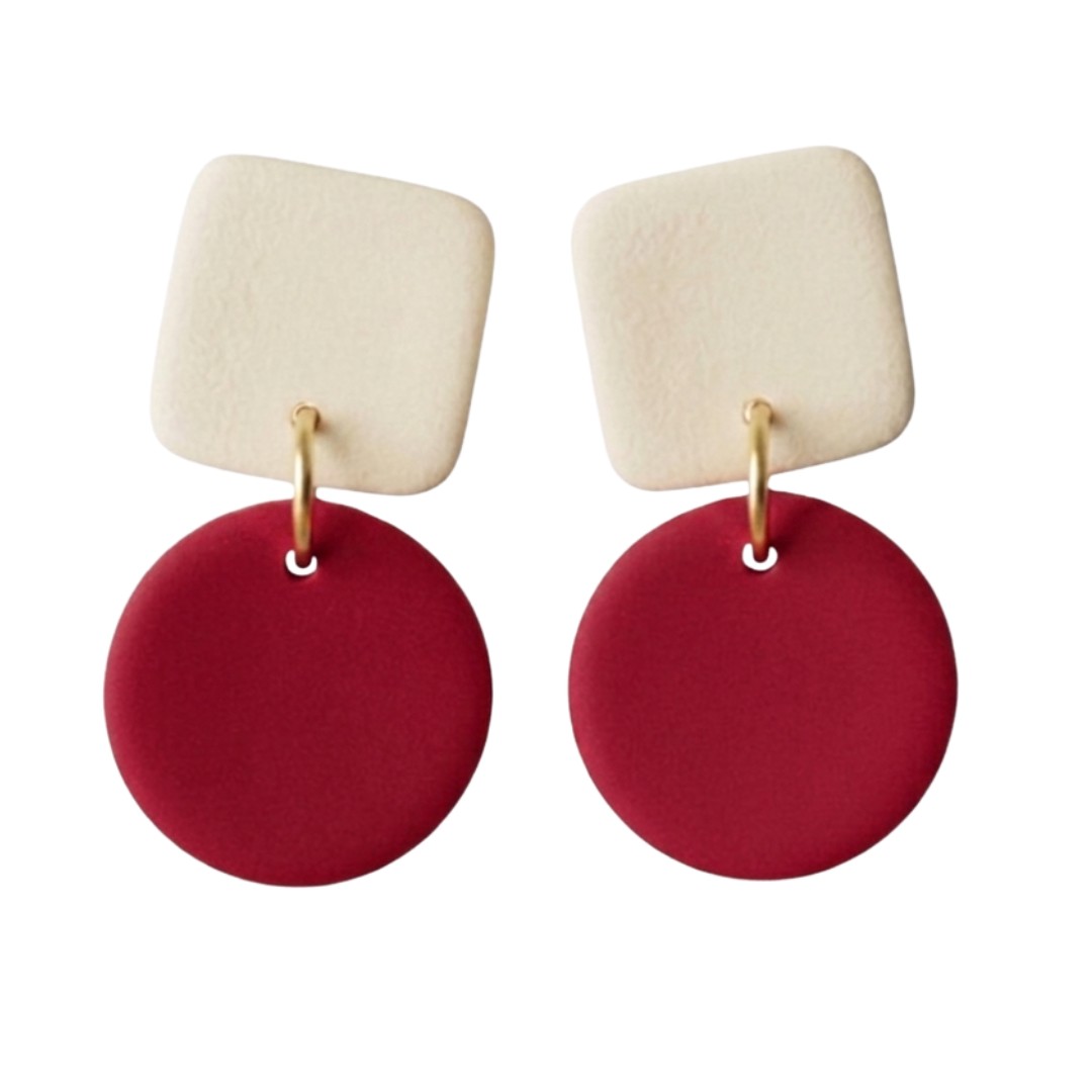 Sweet Tree Emelyn, handcrafted polymer clay earrings