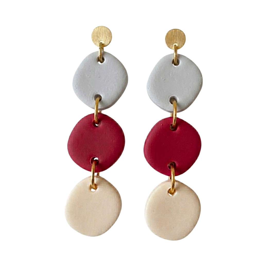 Sweet Tree Emilia, handcrafted polymer clay earrings