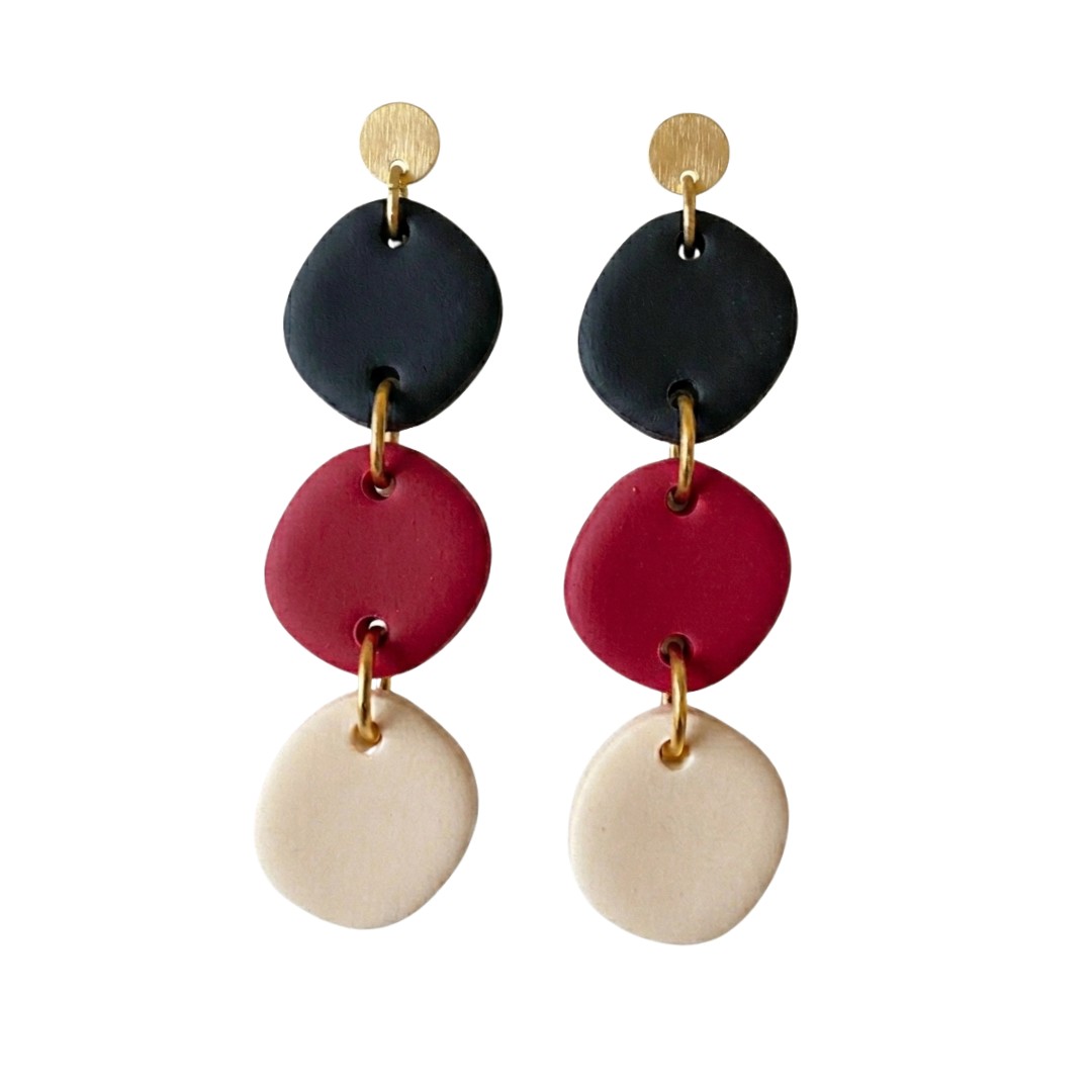 Sweet Tree Emilia, handcrafted polymer clay earrings