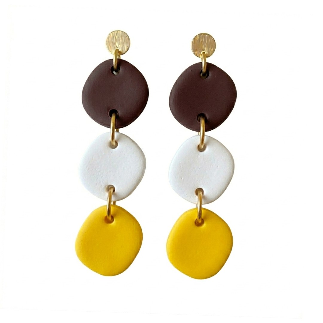 Sweet Tree Emilia, handcrafted polymer clay earrings