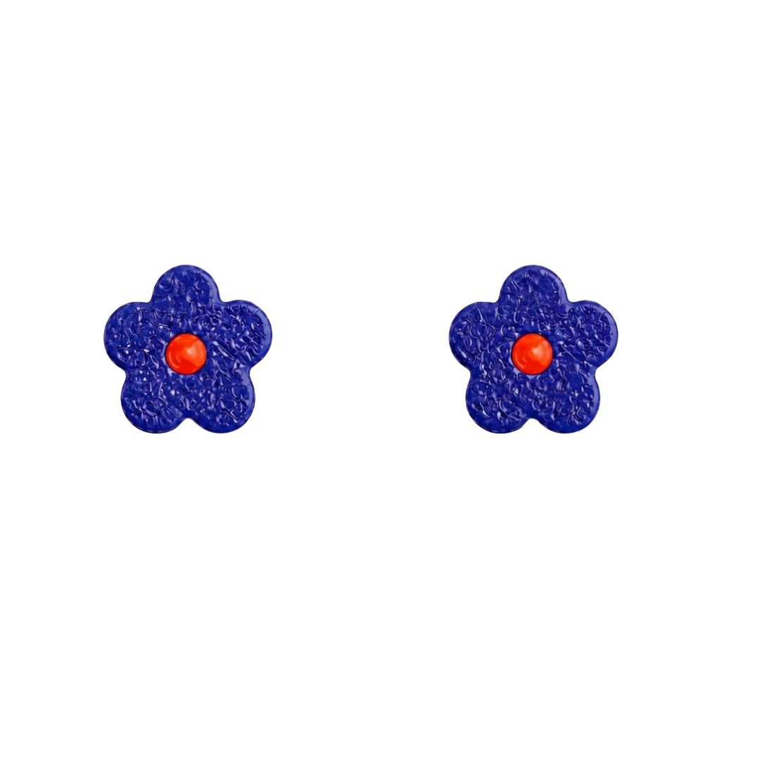 Sweet Tree Flower Stud, handcrafted polymer clay earrings