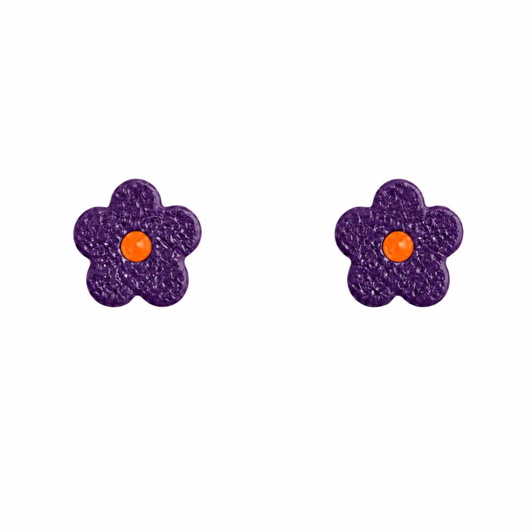 Sweet Tree Flower Stud, handcrafted polymer clay earrings