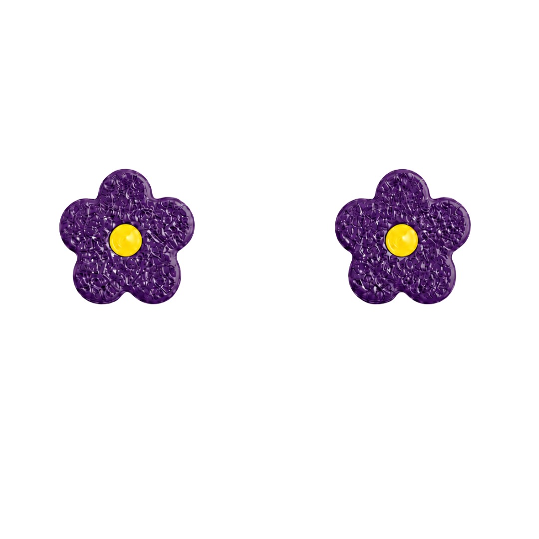 Sweet Tree Flower Stud, handcrafted polymer clay earrings
