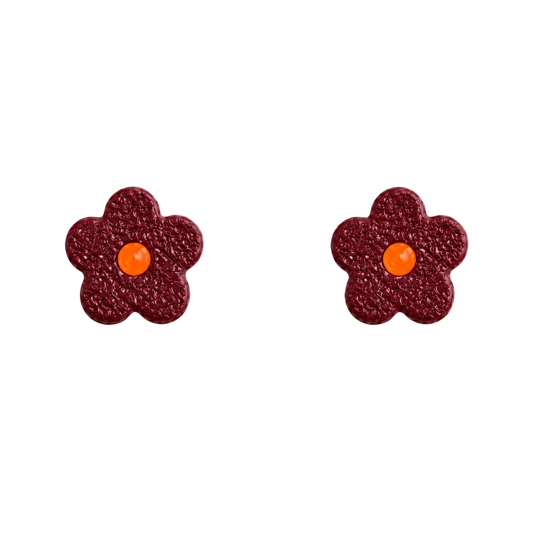 Sweet Tree Flower Stud, handcrafted polymer clay earrings