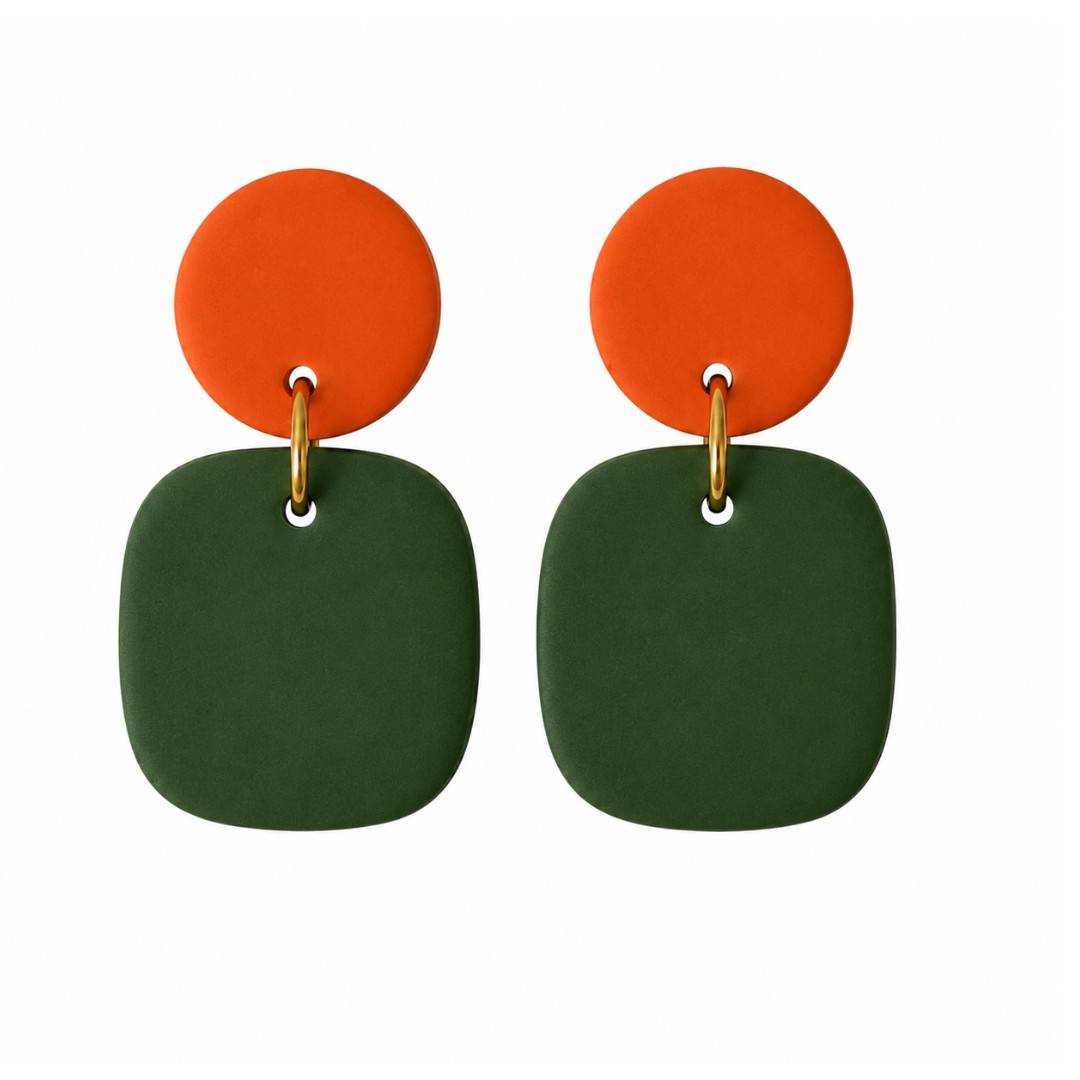 Sweet Tree Gemma, handcrafted polymer clay earrings