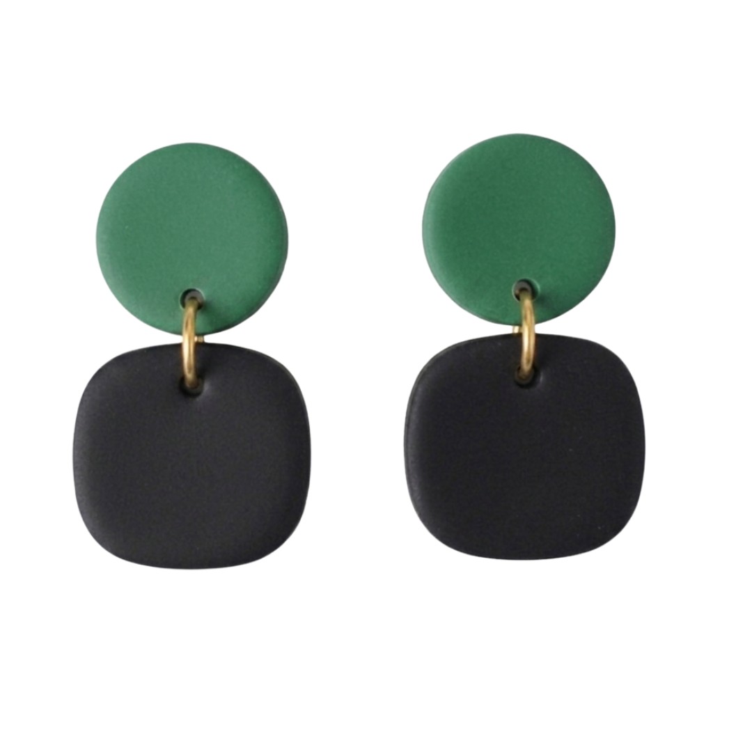 Sweet Tree Gemma, handcrafted polymer clay earrings