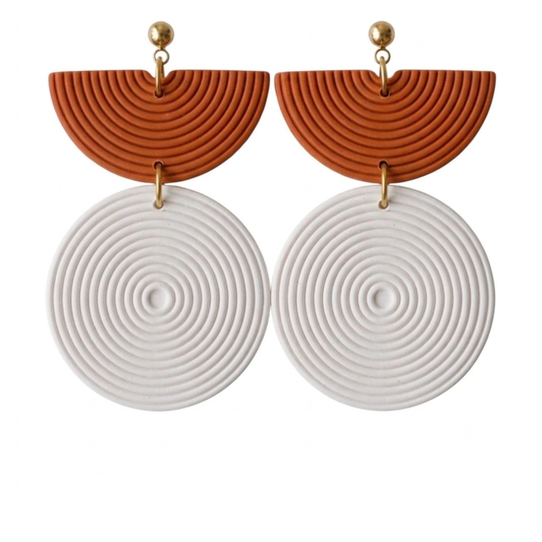 Sweet Tree Hallie, handcrafted polymer clay earrings