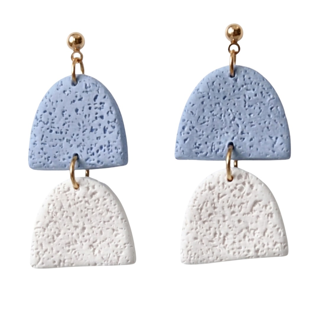 Sweet Tree Hazel, handcrafted polymer clay earrings