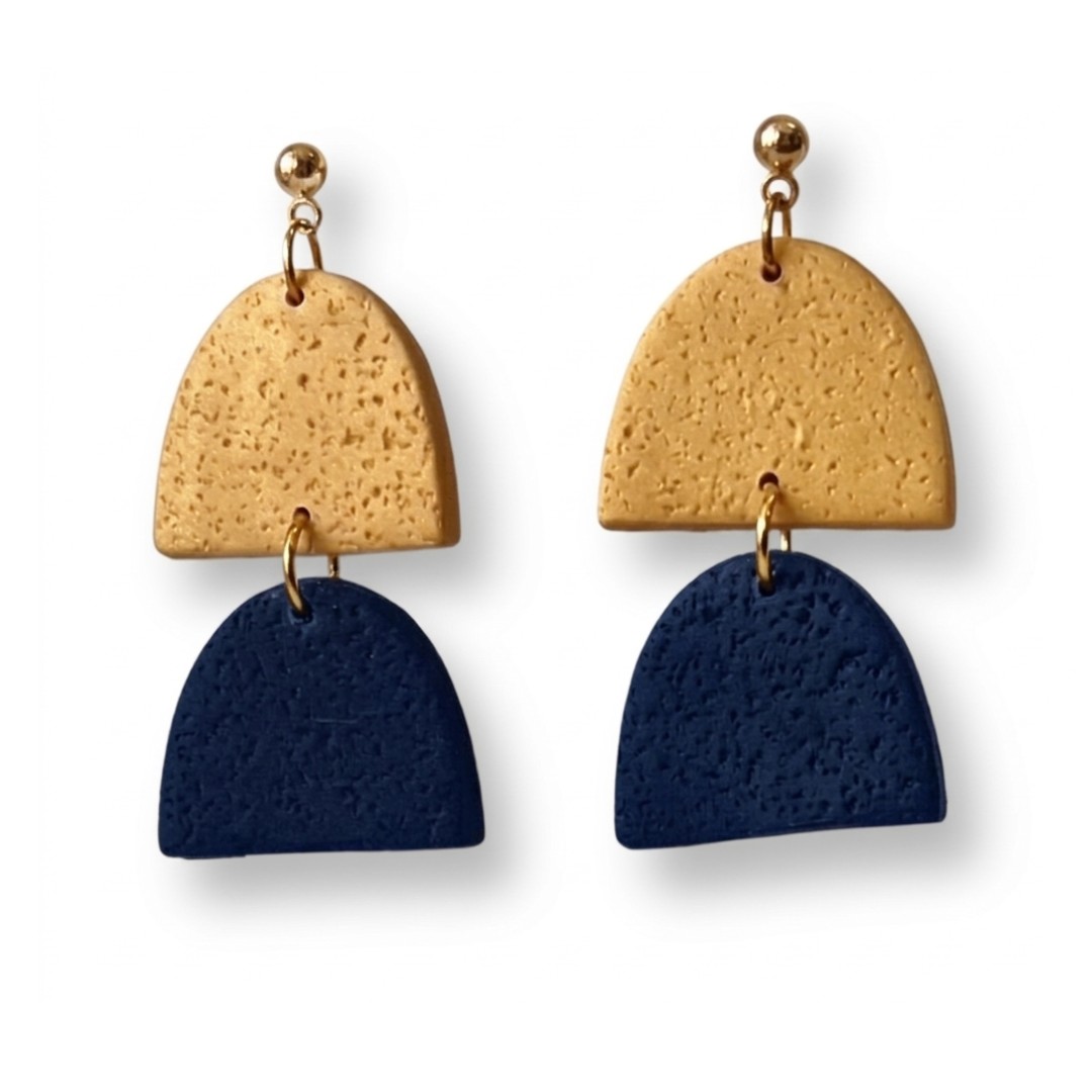 Sweet Tree Hazel, handcrafted polymer clay earrings