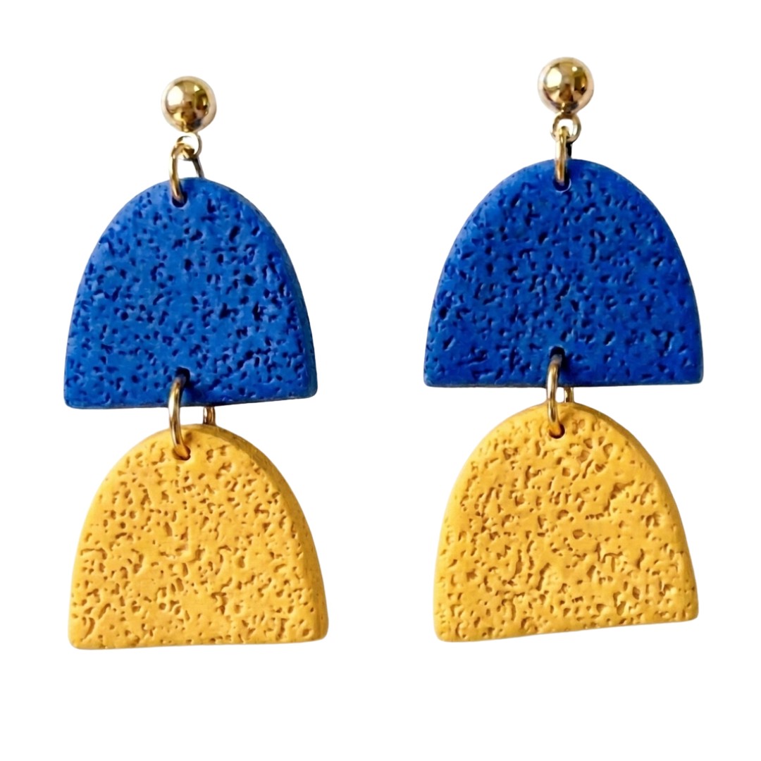 Sweet Tree Hazel, handcrafted polymer clay earrings