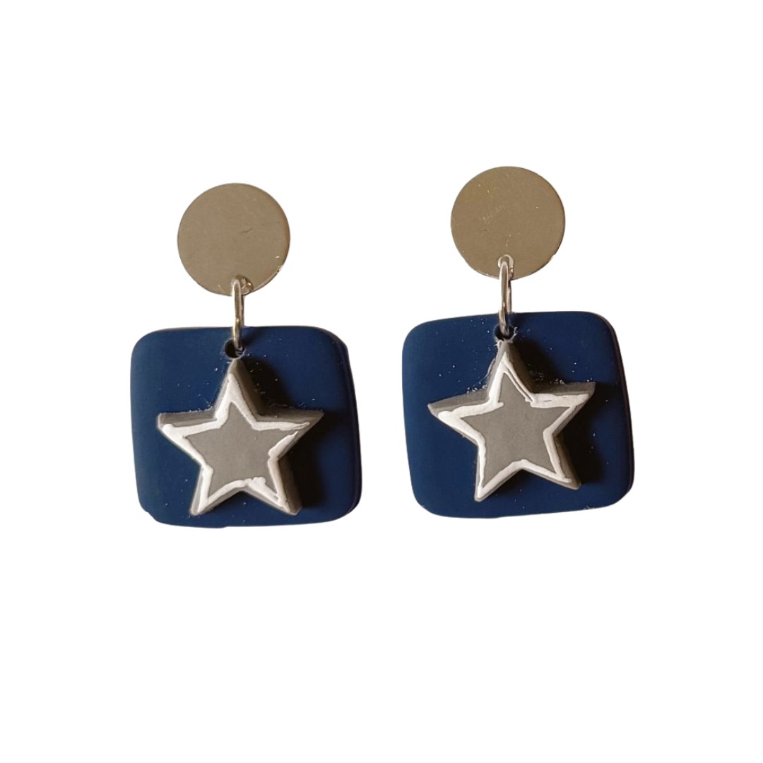 Sweet Tree Juniper, handcrafted polymer clay earrings
