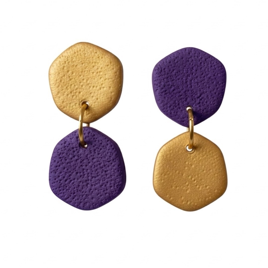 Sweet Tree Laine, handcrafted polymer clay earrings