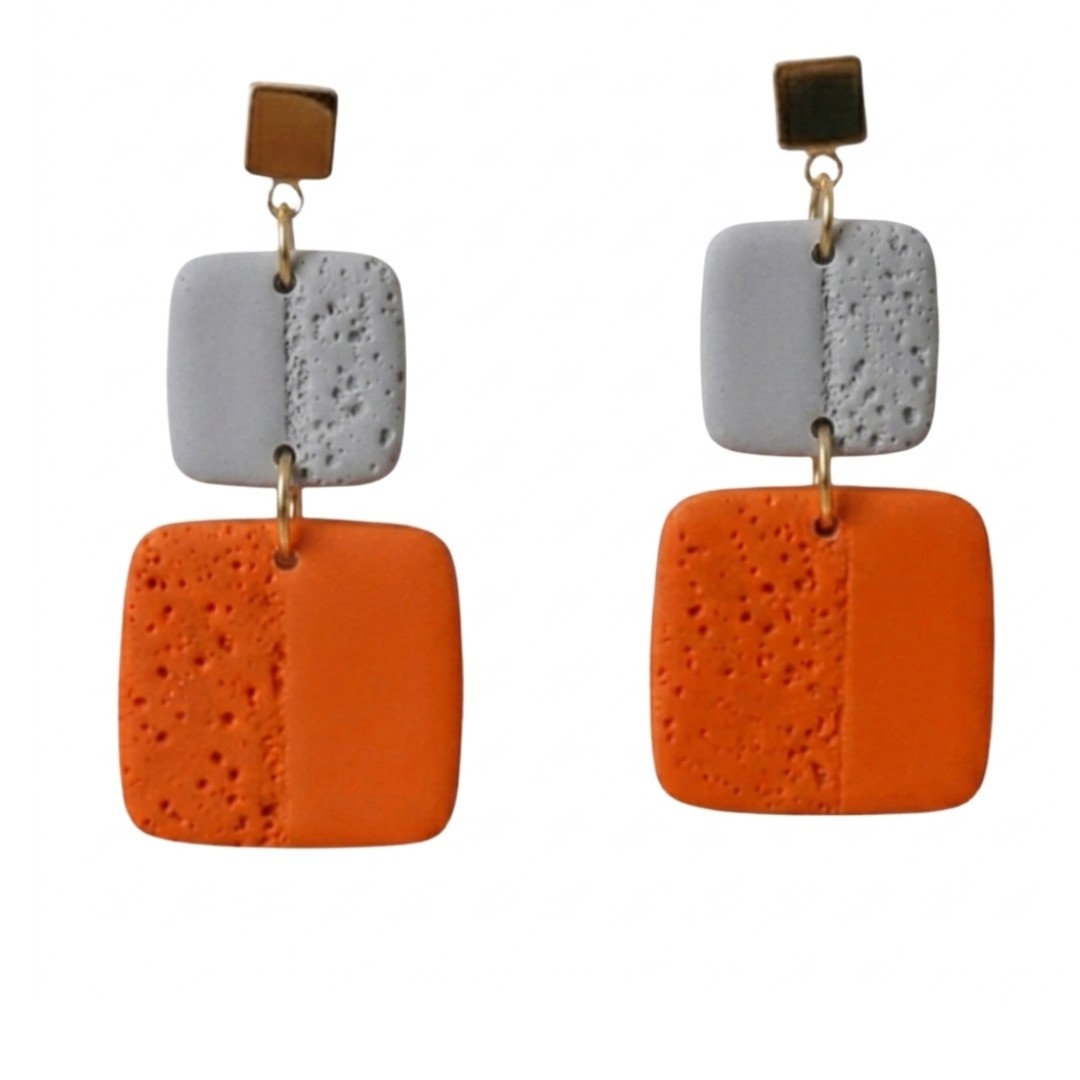 Sweet Tree Leah, handcrafted polymer clay earrings