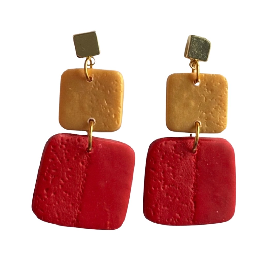 Sweet Tree Leah, handcrafted polymer clay earrings