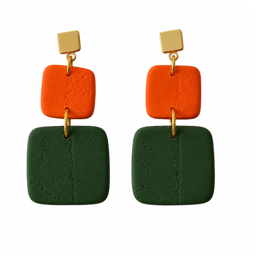 Sweet Tree Leah, handcrafted polymer clay earrings