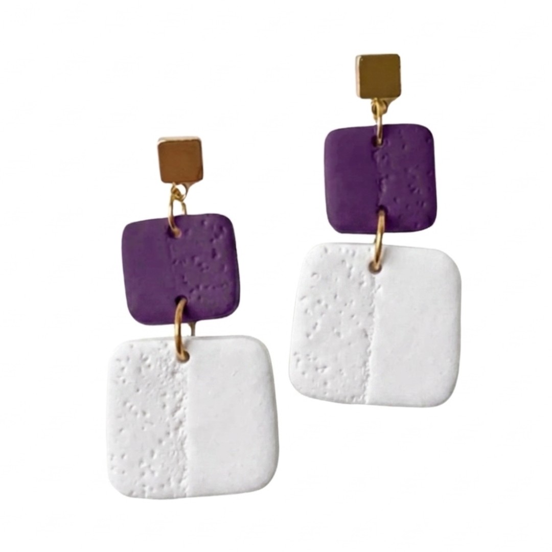 Sweet Tree Leah, handcrafted polymer clay earrings