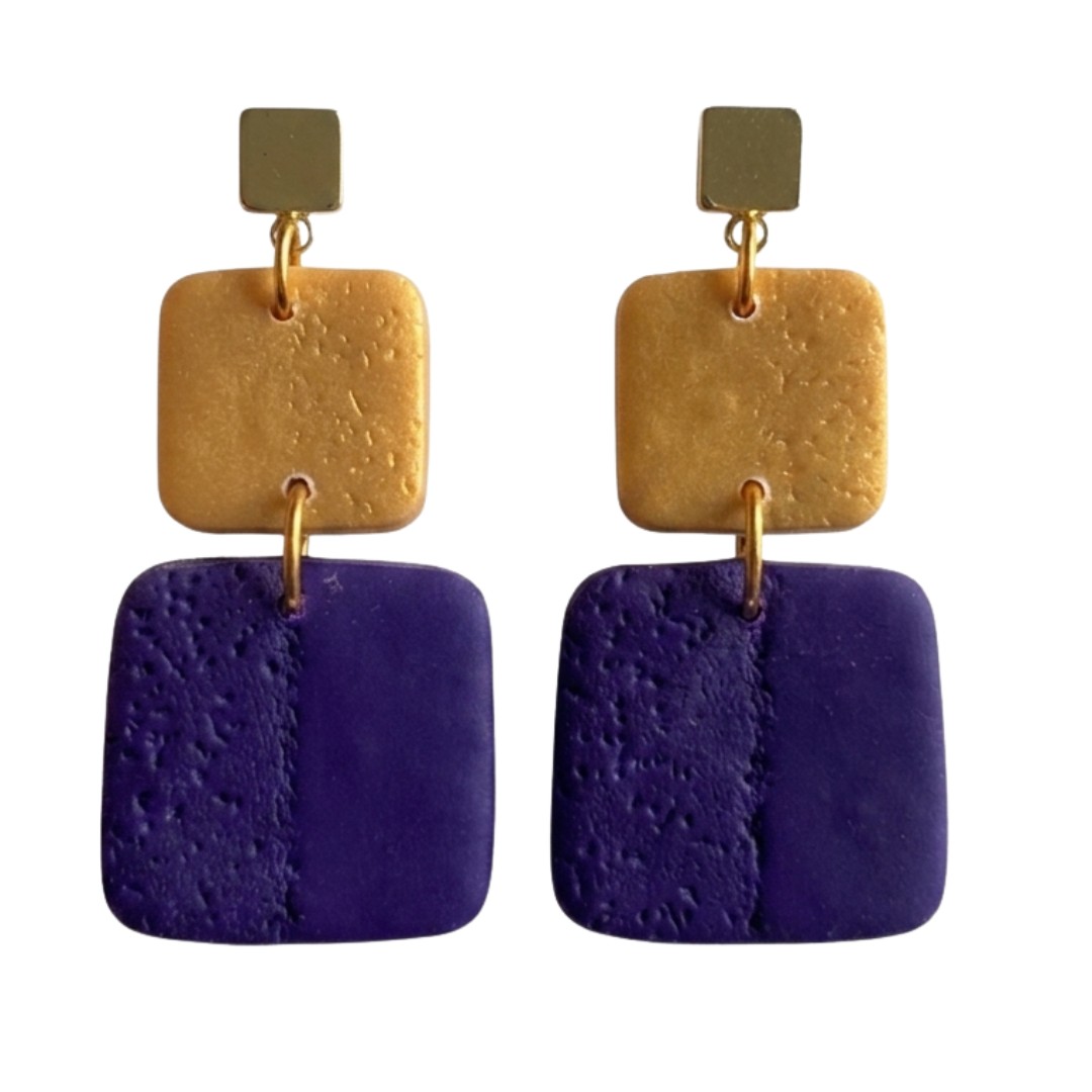 Sweet Tree Leah, handcrafted polymer clay earrings
