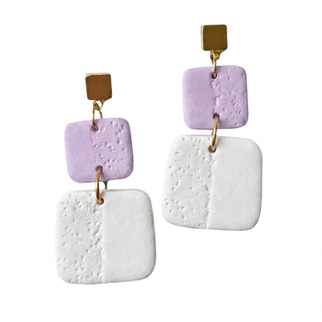 Sweet Tree Leah, handcrafted polymer clay earrings