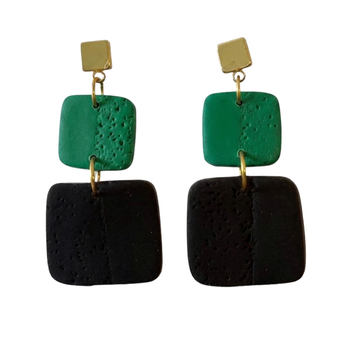 Sweet Tree Leah, handcrafted polymer clay earrings