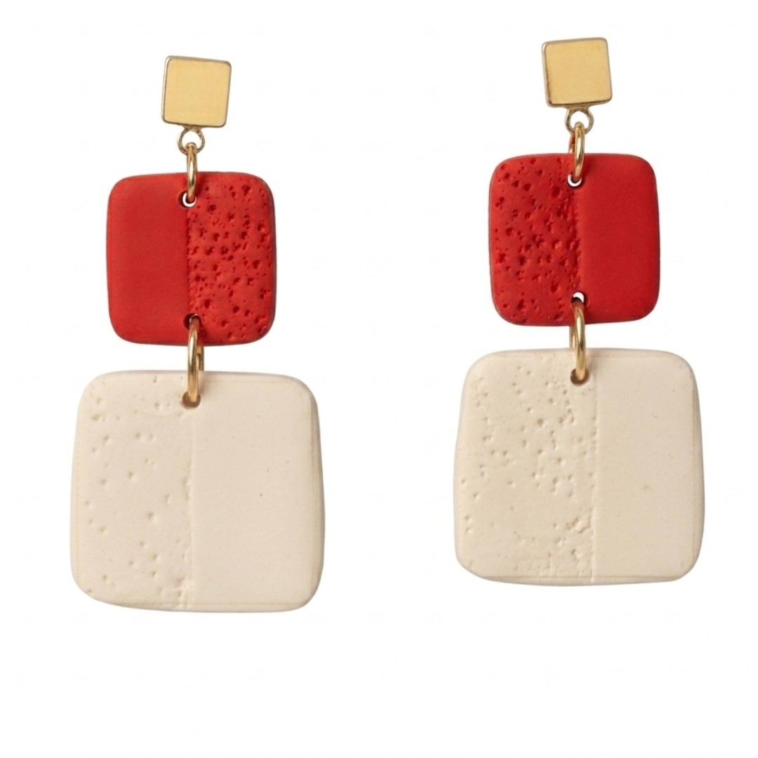 Sweet Tree Leah, handcrafted polymer clay earrings